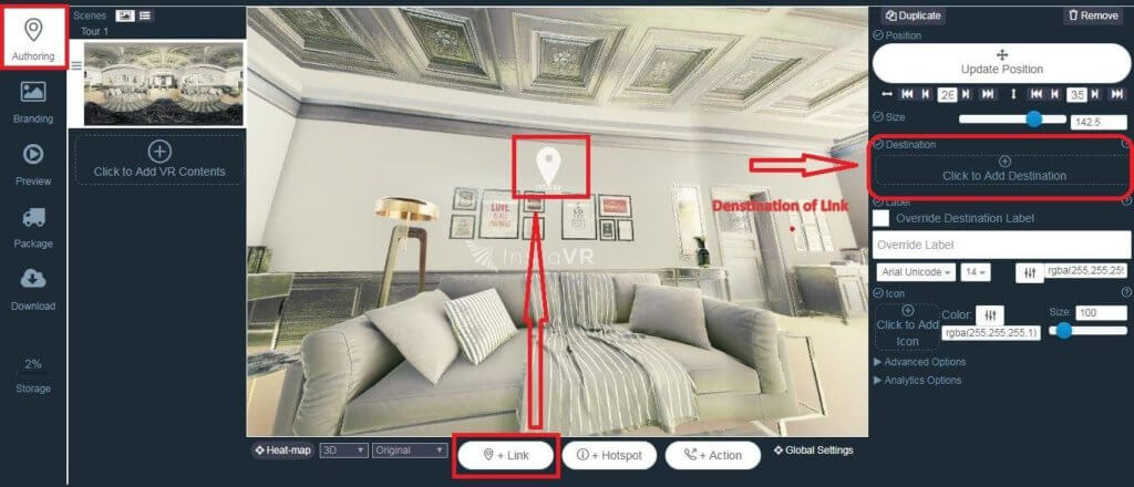 LInk VR navigation link