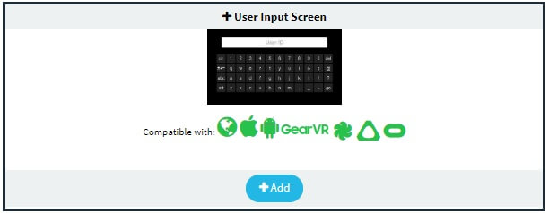 Add User Input Screen